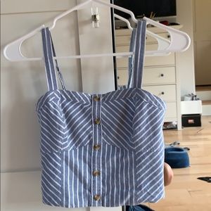 Blue striped tank